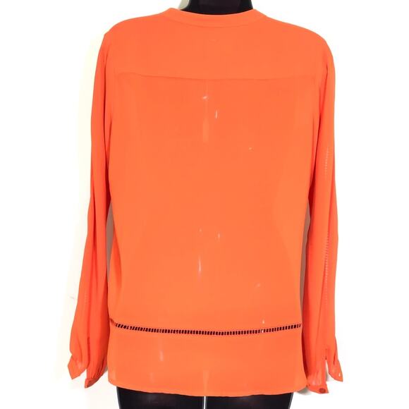Michael Michael Kors Orange Career Blouse Size XS - Picture 2 of 5